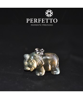  Labradorite elephant Pendant 
